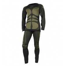 Термобелье копрессионное Functional Underwear Performance, Gongtex Maxtacs,цвет Зеленый/Черный