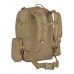Рюкзак Тактический FORTRESS с напояс. сумкой и 2 подсум, 40 л, арт 016, цвет Койот (Coyote)