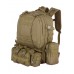 Рюкзак Тактический FORTRESS с напояс. сумкой и 2 подсум, 40 л, арт 016, цвет Койот (Coyote)