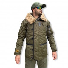 Куртка мужская зимняя TACTICAL PRO 726 ARMYFANS, арт 039, цвет Олива (Olive)