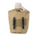 Армейская фляга (фляжка) пластиковая 1 литр,  в камуфлированном чехле, цвет Койот (Coyote)