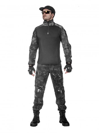 Костюм тактический мужской -  летний TACTICA 7.62 со съемной защитой локтей и коленей, цвет Kryptek Typhon