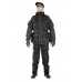Тактический камуфляжный костюм с двумя подсумками, GONGTEX Smock GEN III, цвет Черный (Black)