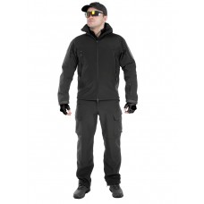 Тактический костюм мужской софтшелл (Softshell) GONGTEX GUNFIGHTER, до -10С, цвет Черный (Black)