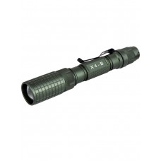 Сверхмощный подствольный тактический фонарь, аккумуляторный, Zoom X 1-2000, арт. X4-B  (АКБ, кронштейн, выносная кнопка и зарядка в комплекте)