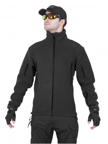 Флисовая куртка 762 GEAR Fleece Jacket, Tactica 762, арт 1393, цвет Черный (Black)