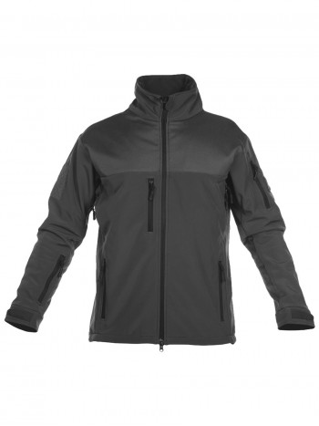 Куртка мужская тактическая софтшелл (Softshell) GONGTEX ALPHA SOFT JACKET, цвет Черный (Black)