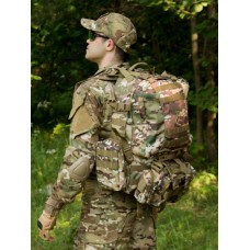 Рюкзак Тактический FORTRESS с напояс. сумкой и 2 подсум, 40 л, арт 016, цвет Мультикам ( Multicam)