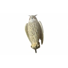 Чучело филина с крыльями большое (серый)