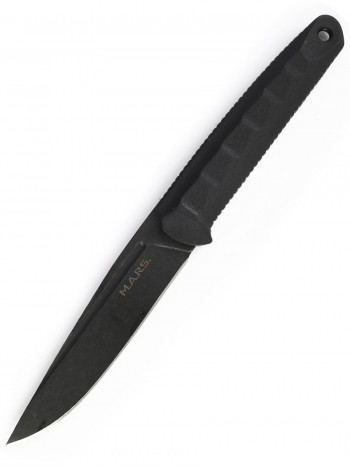 Тактический Нож Кизляр Марс, Черный стоунвош. Рукоять эластрон  арт 03199