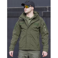 Куртка мужская тактическая 2в1, GONGTEX Alpha Hardshell Jacket, цвет Олива (Olive)