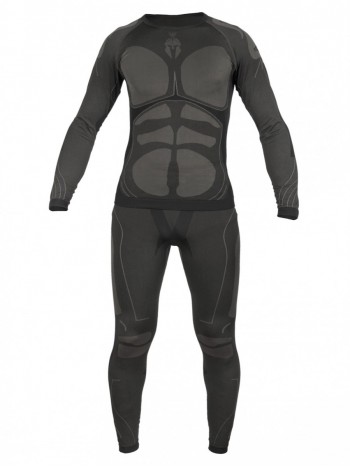Термобелье копрессионное Functional Underwear, 726 GEAR, принт Sparta, 100% Полиэстер, арт 8078, цвет Серый/Черный (Gray/Black)