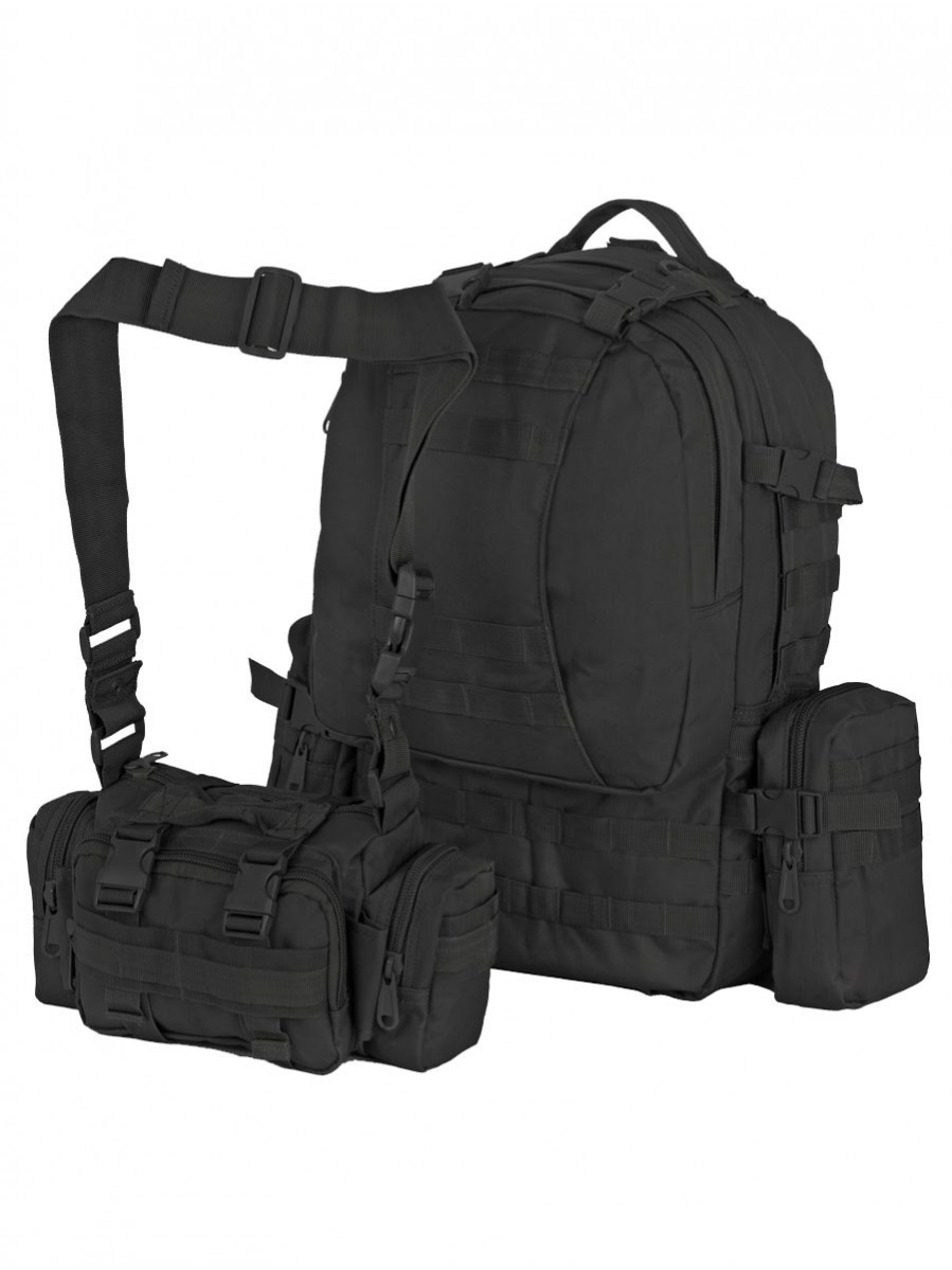 Рюкзак Тактический FORTRESS с напояс. сумкой и 2 подсум, 40 л, арт 016 .