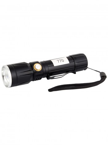 Сверхмощный ручной тактический фонарь, аккумуляторный, Zoom X 1-1000, арт. MS-770 (АКБ и зарядка в комплекте)