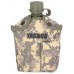 Армейская фляга пластиковая 1 литр,  в камуфлированном чехле, цвет Цифровой серый (ACUPAT)