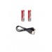 Мощный налобный светодиодный аккумуляторный фонарь HL-K28 (2 источника + зарядный кабель miniUSB)