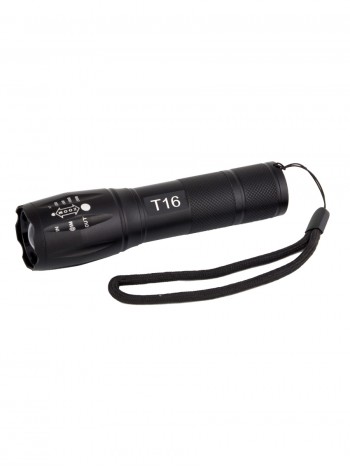 Сверхъяркий ручной тактический фонарь, арт. TS-T16 (зум, 5 режимов, полный комплект)