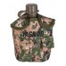 Армейская фляга пластиковая 1 литр,  в камуфлированном чехле, цвет Марпат (MARPAT)