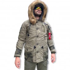 Куртка мужская зимняя TACTICAL PRO 726 ARMYFANS, арт 088, цвет Олива (Olive)