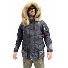 Куртка мужская зимняя TACTICAL PRO 726 ARMYFANS, арт 088, цвет Черный, Black