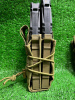 Подсумок фастмаг "7.62" открытый для 2 магазинов АК/М4 (Зеленый)