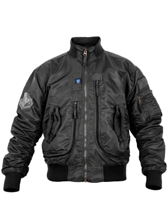 Куртка Пилот мужская (бомбер), демисезонная  762 Armyfans G056A (Черный 4XL)