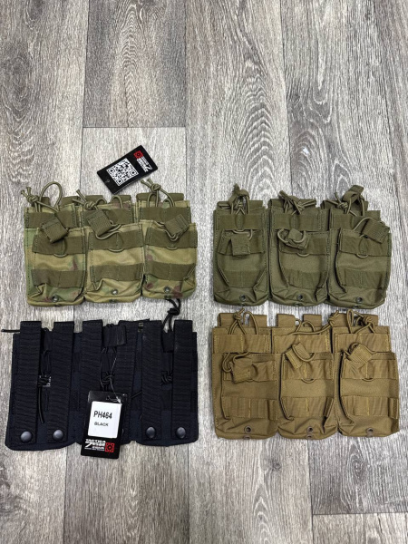 Подсумок "7.62" под АК, на 6 магазина, арт . 464 (Олива)