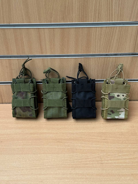 Подсумок тактический на 2 магазина АК, открытый (Мультикам)