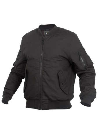 Куртка Пилот мужская утепленная (бомбер), GONGTEX Tactical Ripstop Jacket, осень-зима (Черный 2XL)