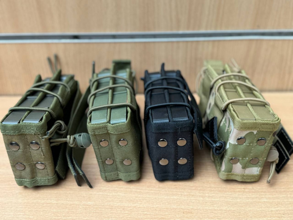 Подсумок тактический на 2 магазина АК, открытый (Мультикам)