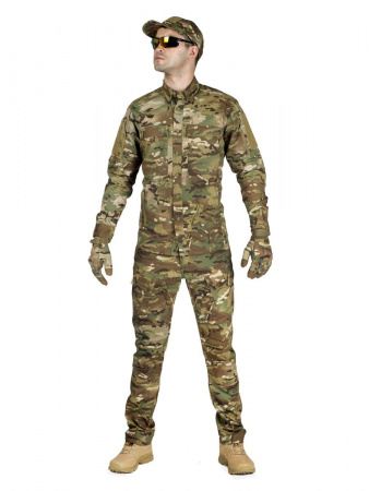 Костюм тактический мужской, летний, Gongtex Commando, 100% хлопок  (Мультикам 2XL)
